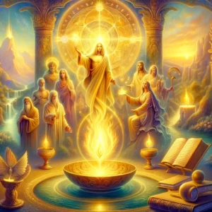 the 2nd Ray, the Golden Flame of Wisdom and Perception